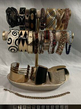 💎Vintage Bracelet & Bangle Lot Statement Cuffs Retro Fashion Jewelry Collection